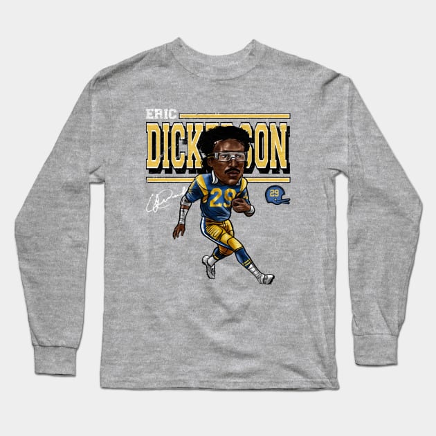 Eric Dickerson Los Angeles R Cartoon Long Sleeve T-Shirt by Buya_Hamkac